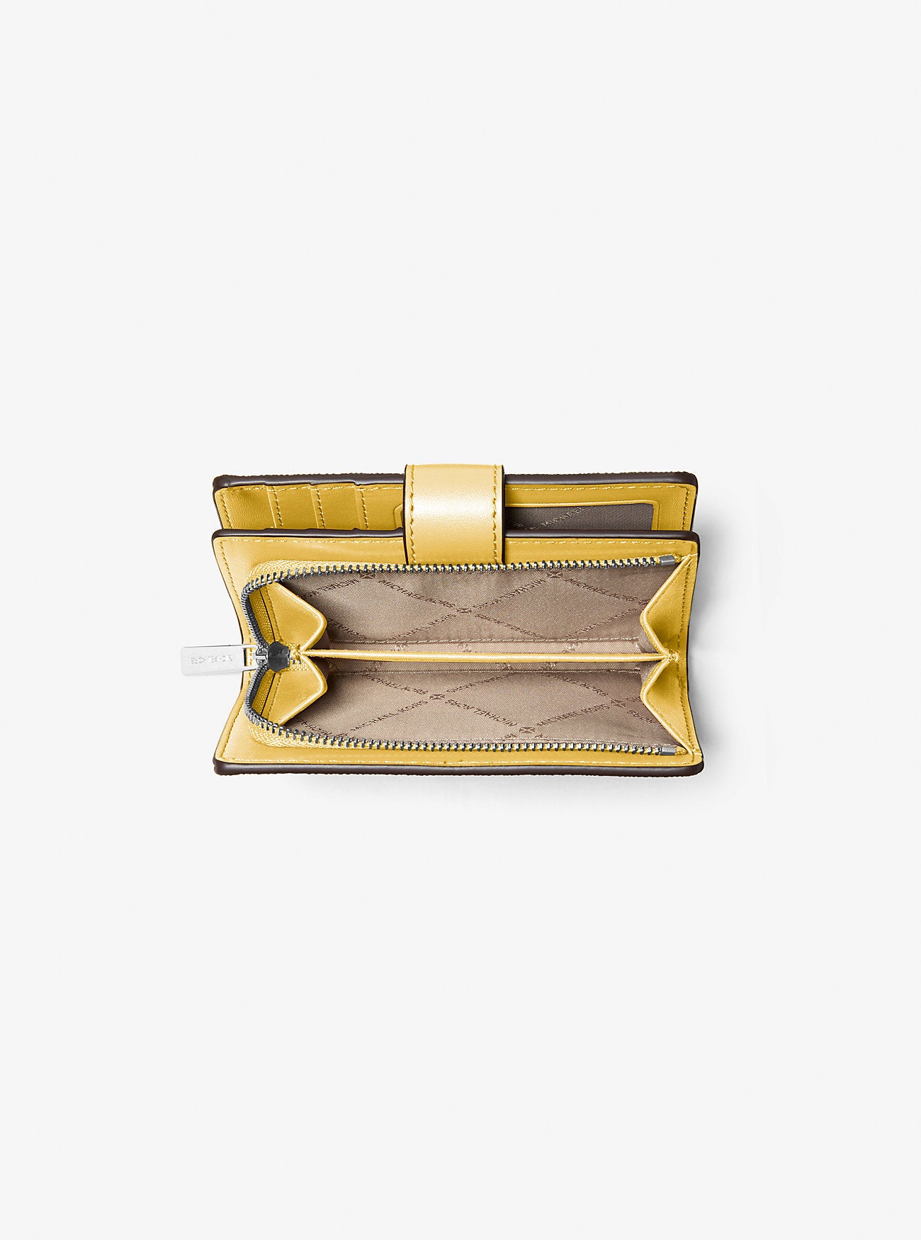 Jet Set Medium Printed Signature Logo Wallet Honey Honey