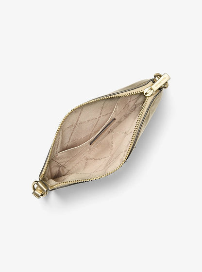 Jet Set Small Metallic Wristlet Pale Gold Pale Gold