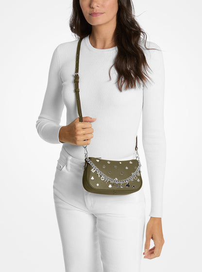 Carmela Small Embellished Convertible Crossbody Bag Olive Olive