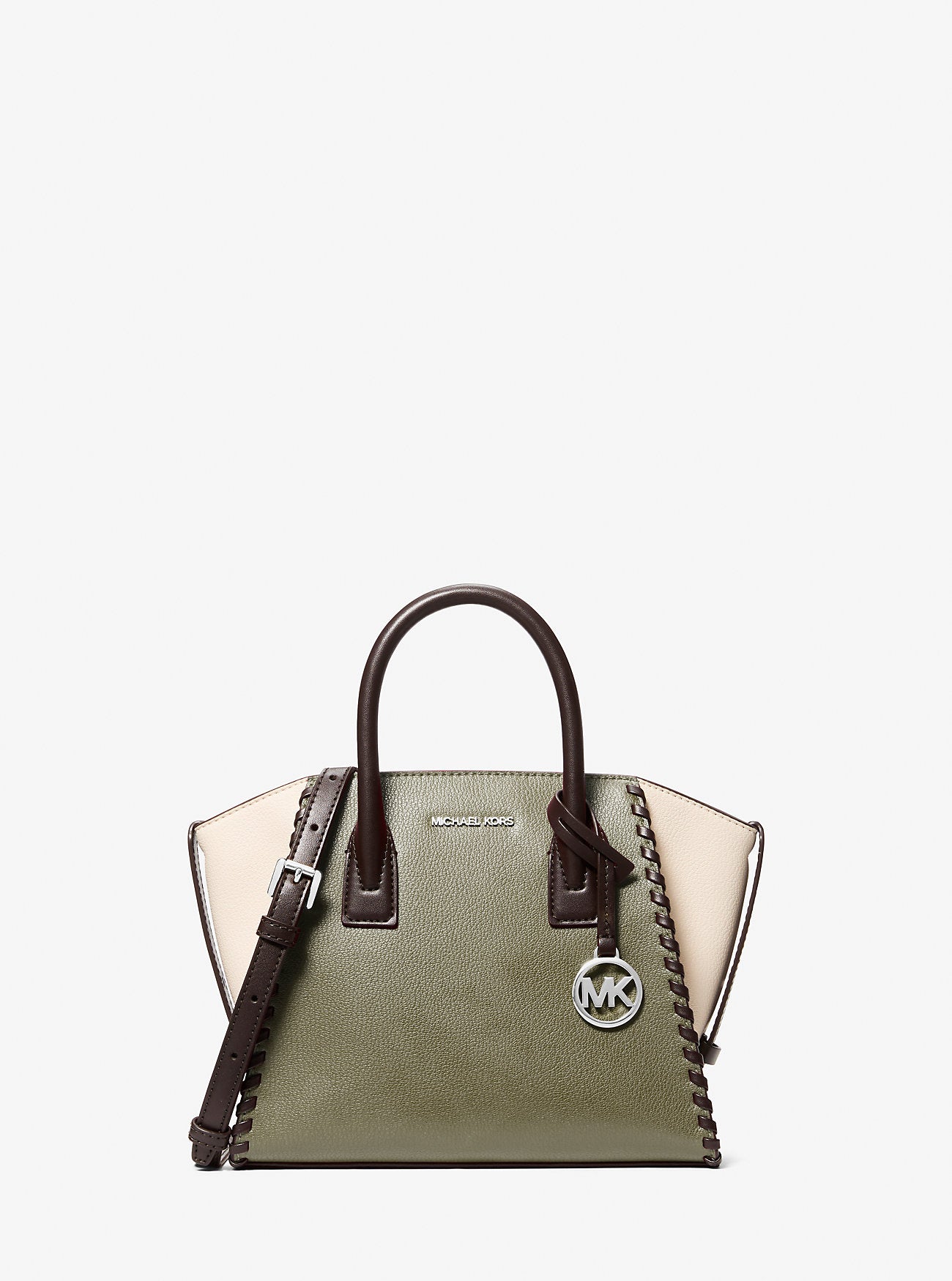 Avril Small Leather Satchel Thyme Multi Thyme Multi