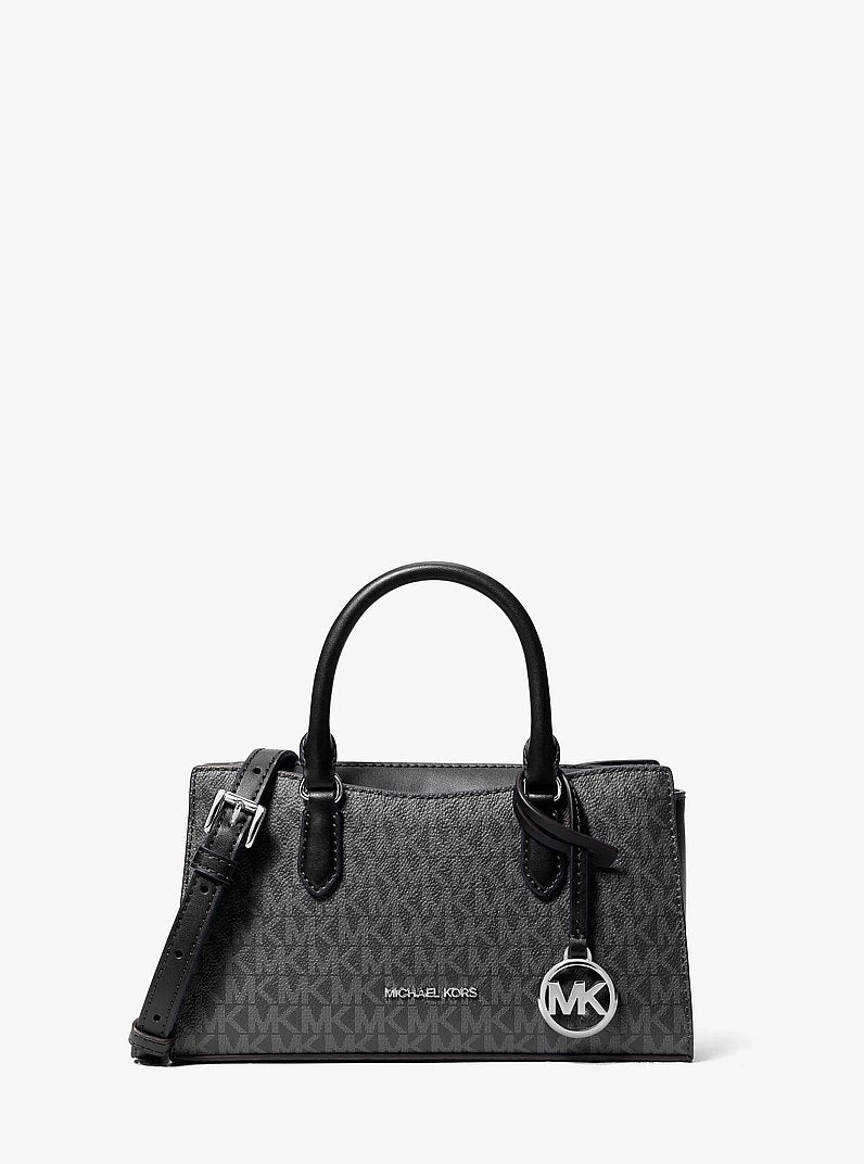 Arden Small Signature Logo Messenger Bag Black Black