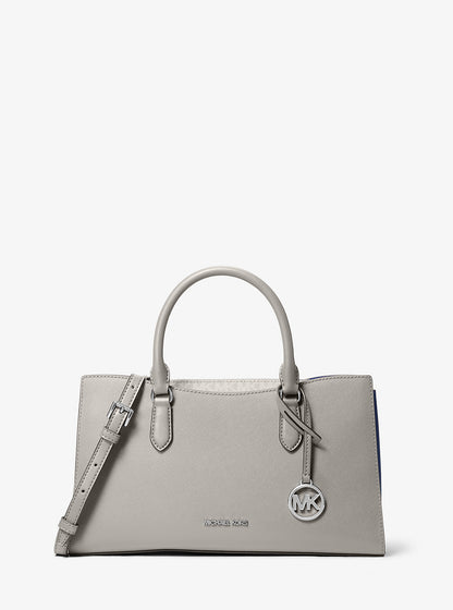 Arden Medium Top-Zip Satchel Pearl Grey Pearl Grey