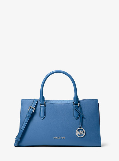 Arden Medium Top-Zip Satchel Galaxy Blue Galaxy Blue