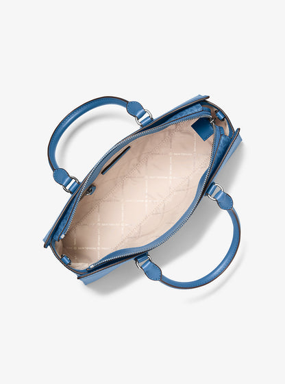 Arden Medium Top-Zip Satchel Galaxy Blue Galaxy Blue