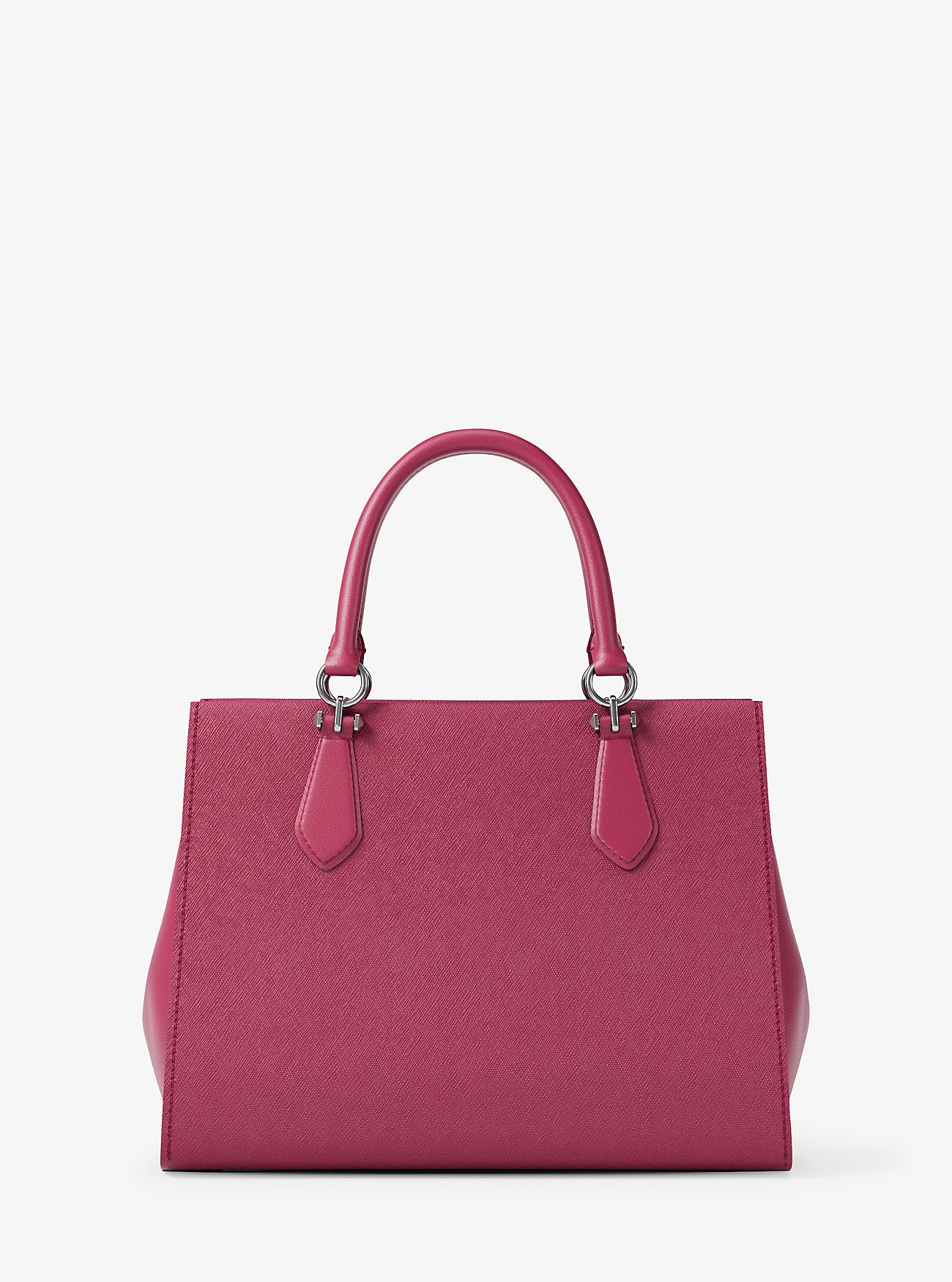 Marilyn Medium Saffiano Leather Satchel Dk Raspberry Dk Raspberry