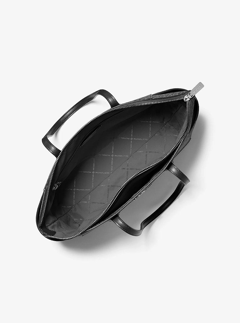 Marilyn Medium Signature Logo Tote Bag Black Black