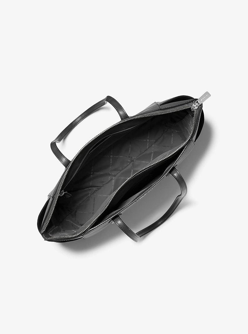 Marilyn Medium Saffiano Leather Tote Bag Black Black