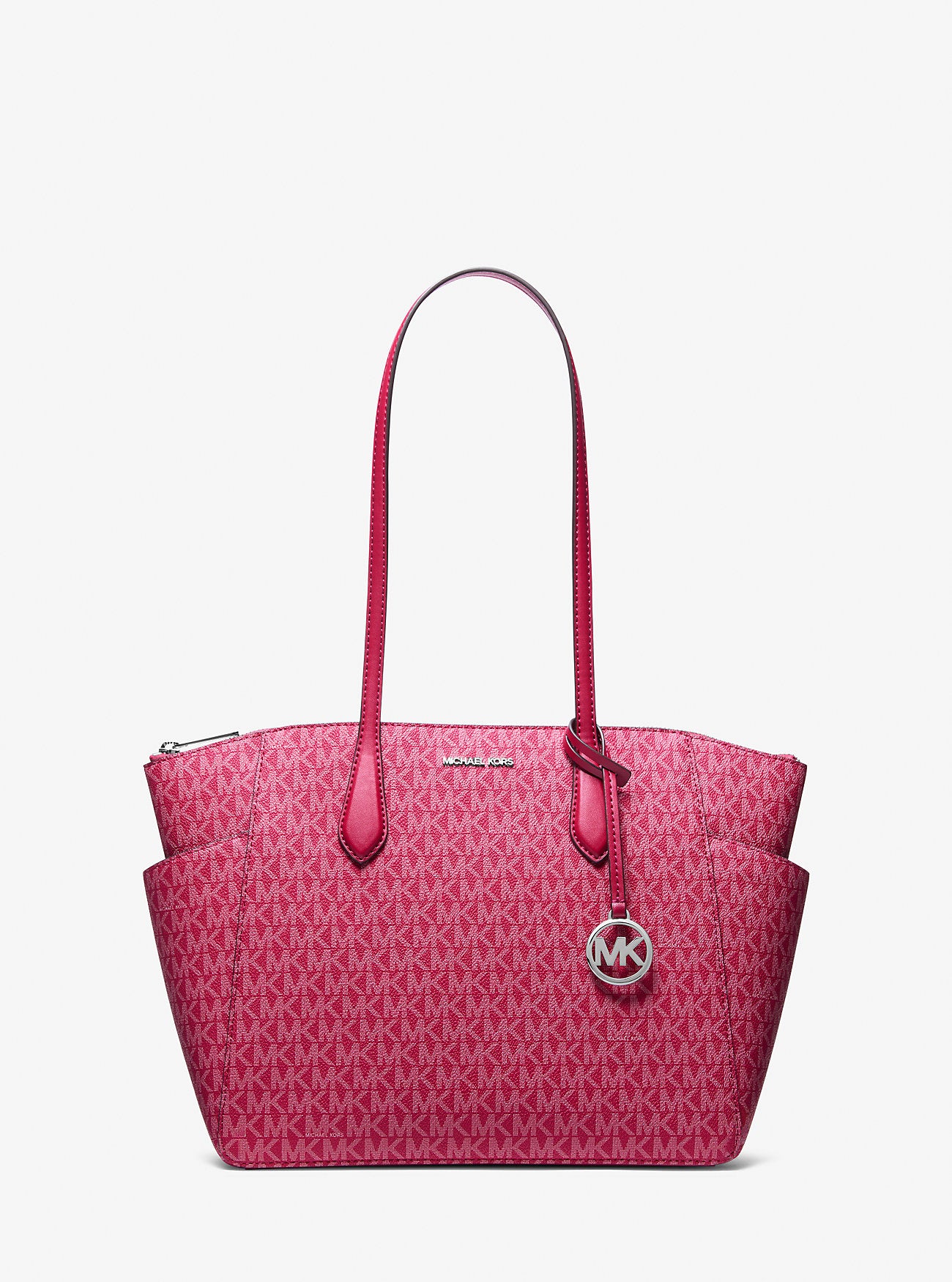 Marilyn Medium Signature Logo Tote Bag Dk Raspberry Dk Raspberry