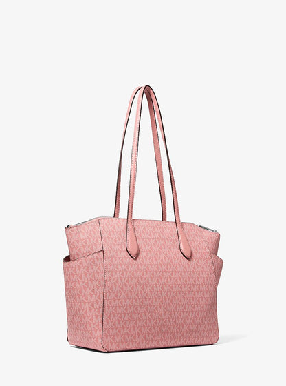 Marilyn Medium Signature Logo Tote Bag Sunset Rose Sunset Rose