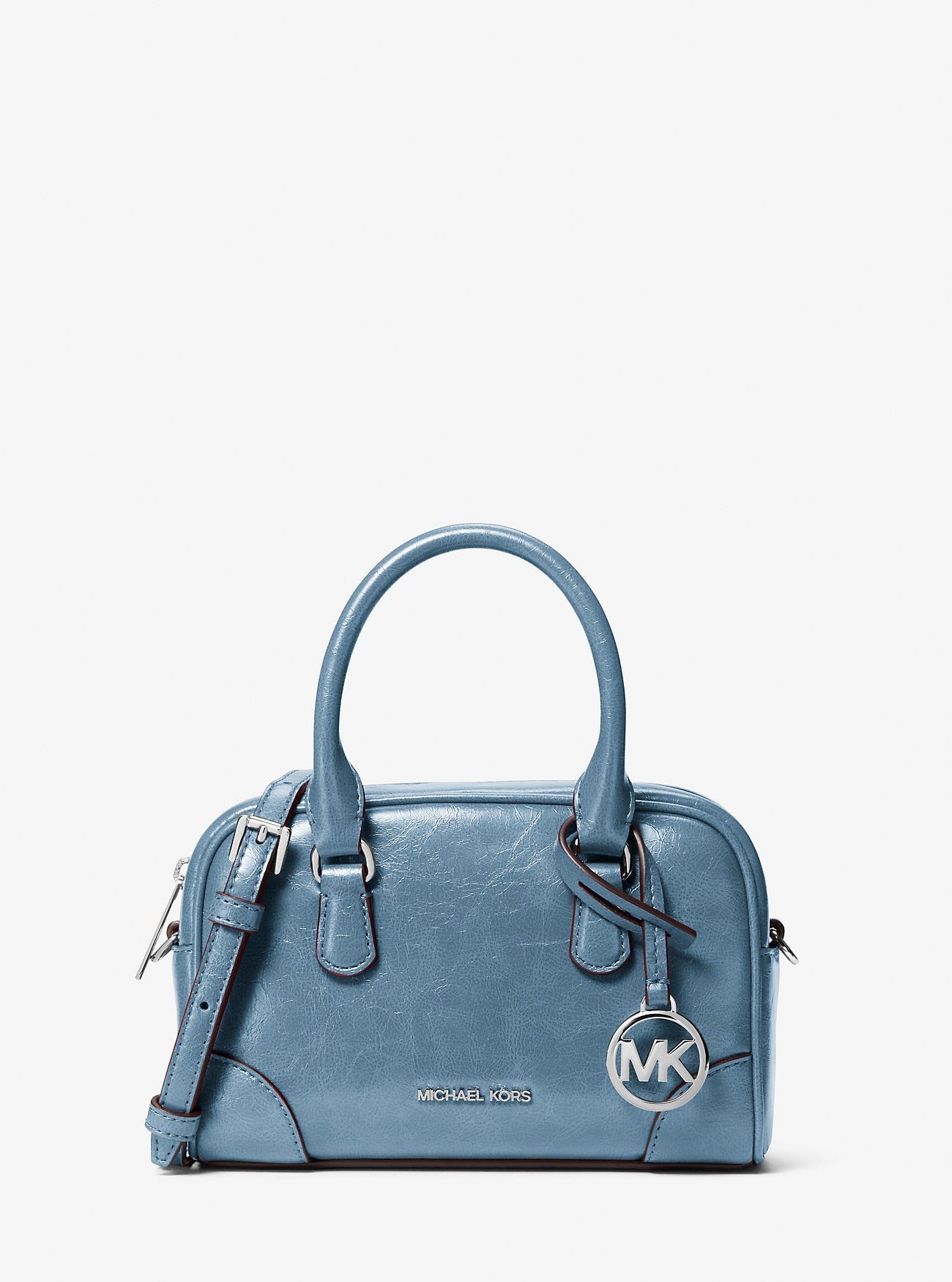 Thompson Extra-Small Distressed Convertible Satchel Cornflower Cornflower