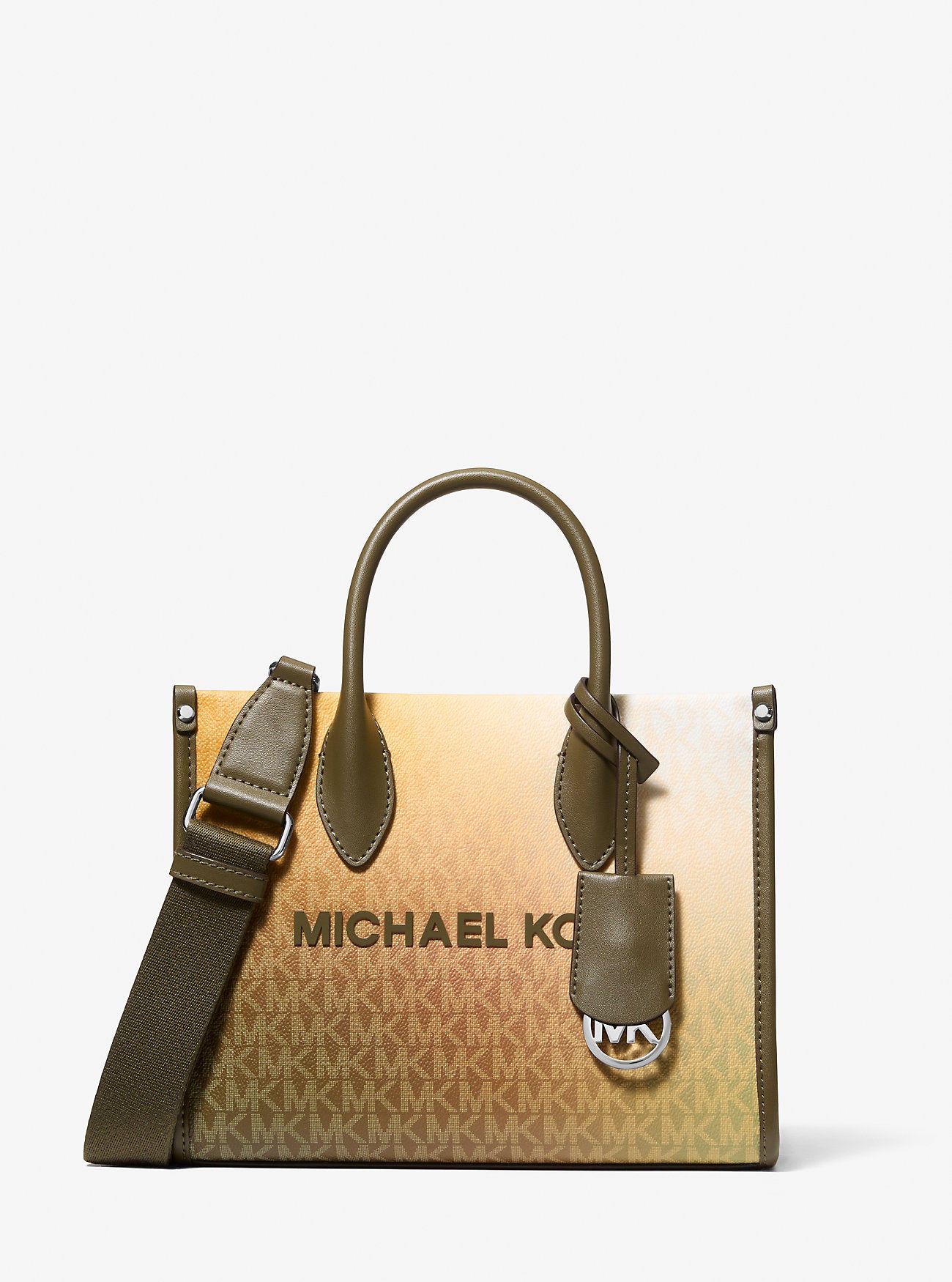 Mirella Small Ombre Signature Logo Crossbody Bag Olive Combo Olive Combo