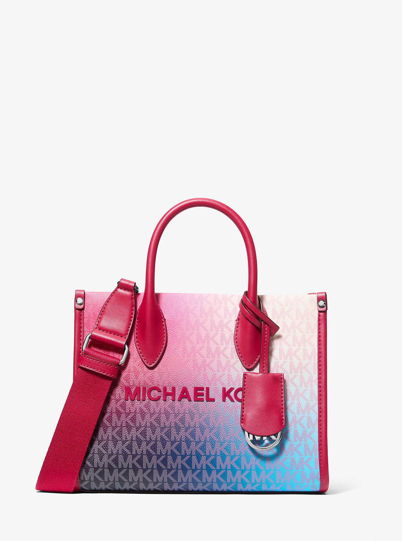 Mirella Small Ombre Signature Logo Crossbody Bag Dark Raspberry Multi Dark Raspberry Multi