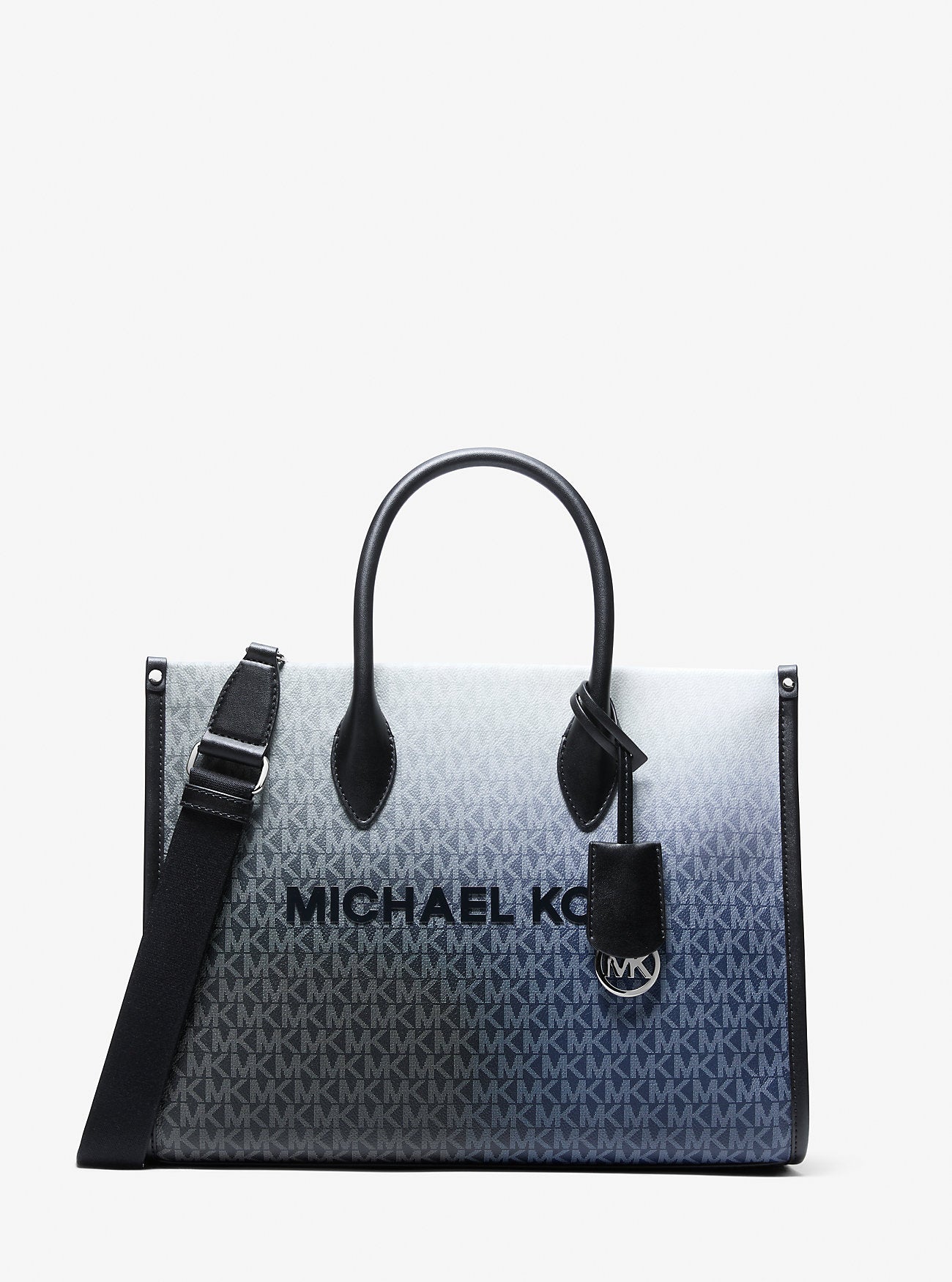 Mirella Medium Ombre Signature Logo Tote Bag Black Combo Black Combo
