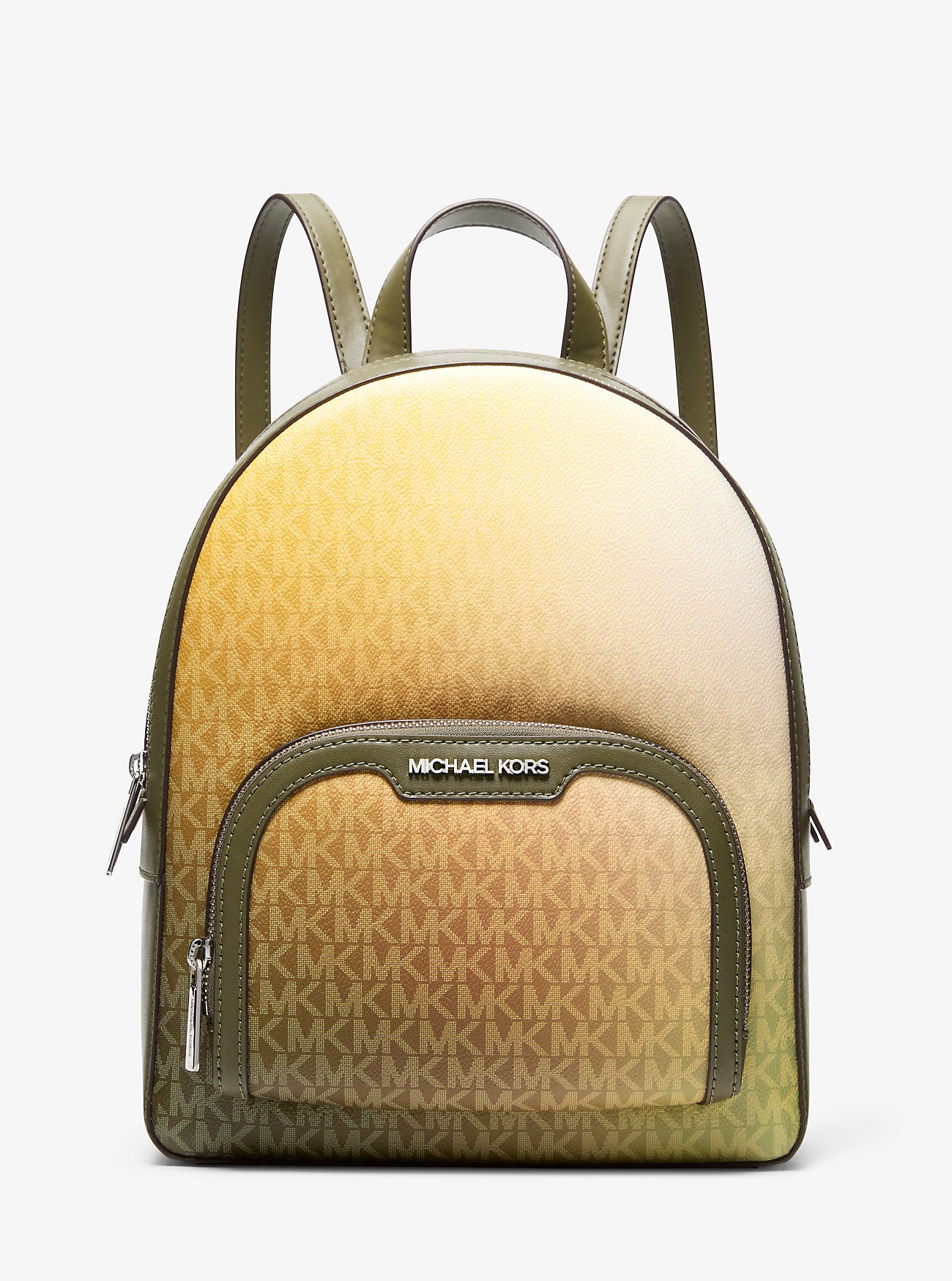 Jaycee Medium Ombre Signature Logo Backpack Olive Combo Olive Combo