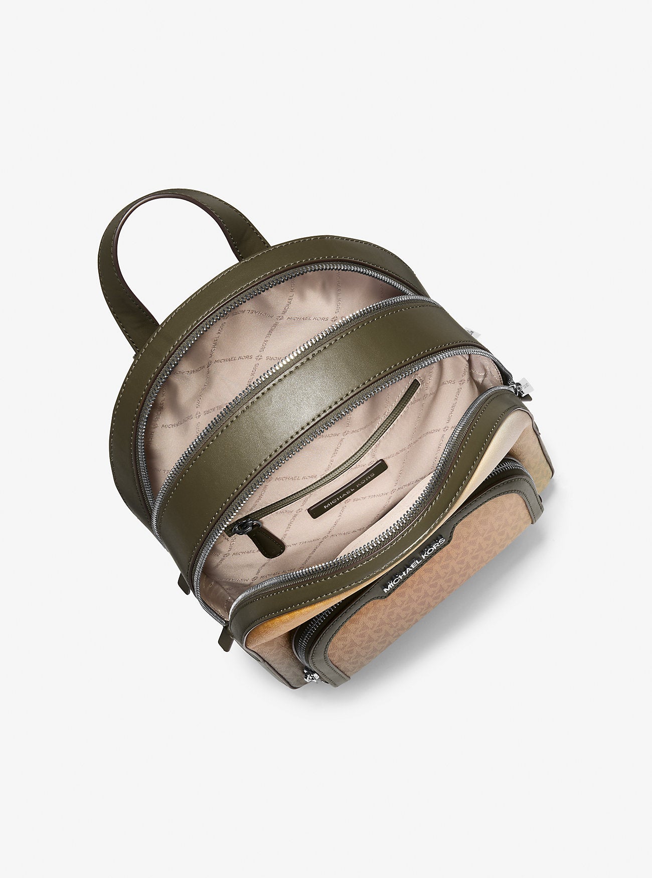 Jaycee Medium Ombre Signature Logo Backpack Olive Combo Olive Combo
