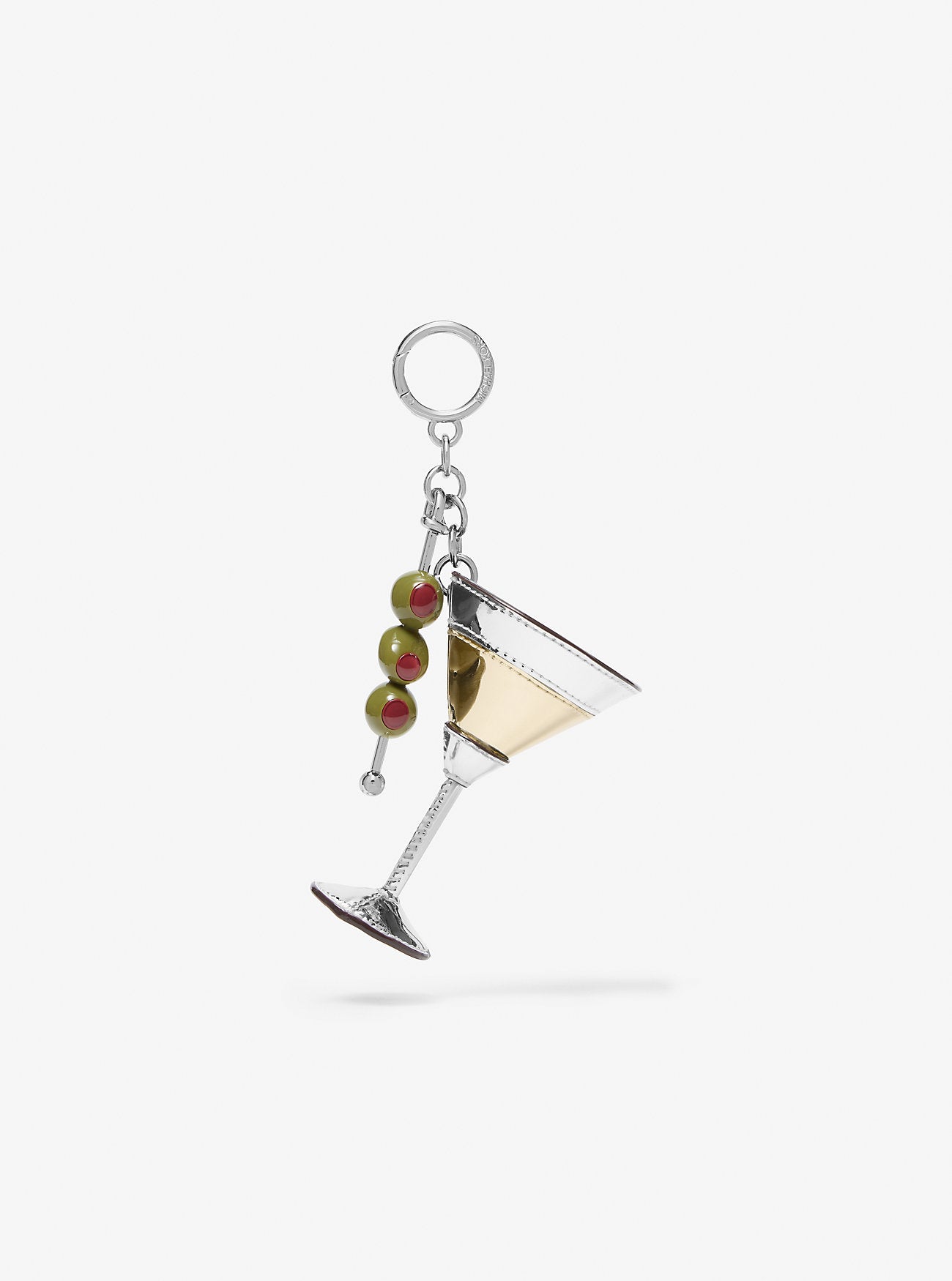 Martini Bag Charm Silver Silver