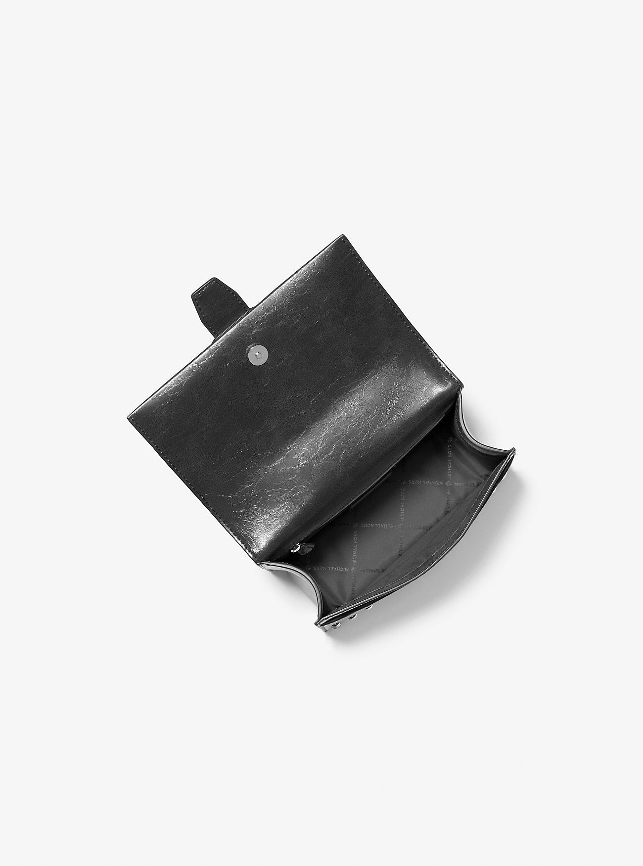 Greenwich Small Studded Distressed Crossbody Bag Black Black