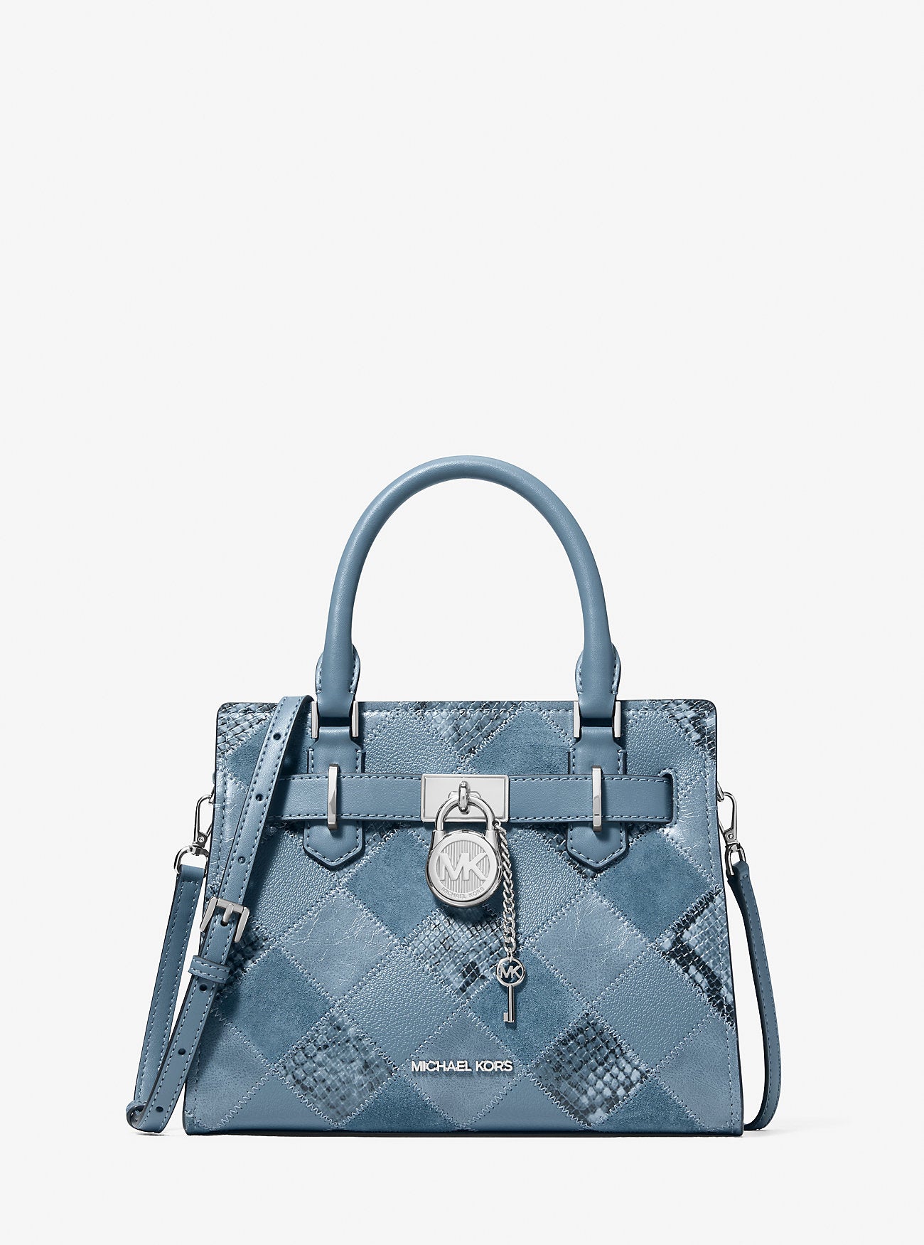Hamilton Small Patchwork Satchel Cornflower Cornflower