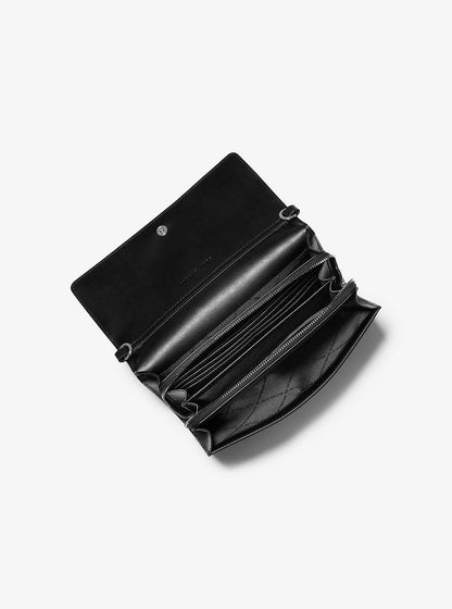 Jet Set Large Ombre Signature Logo Crossbody Bag Black Combo Black Combo