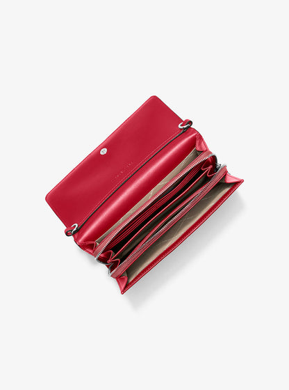 Jet Set Large Ombre Signature Logo Crossbody Bag Hibiscus Multi Hibiscus Multi