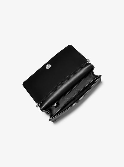 Jet Set Medium Signature Logo Crossbody Bag Black Black