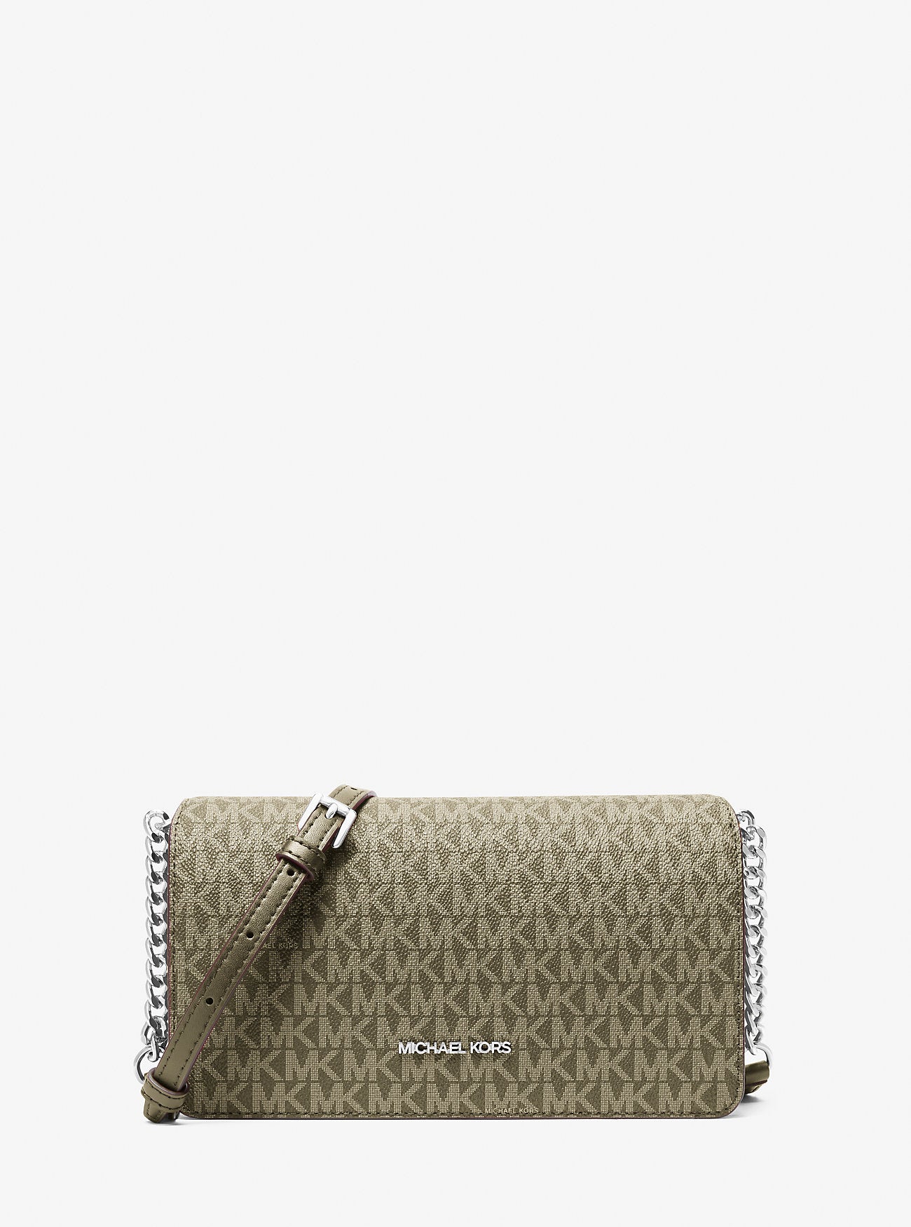Jet Set Signature Logo Crossbody Bag Olive Olive