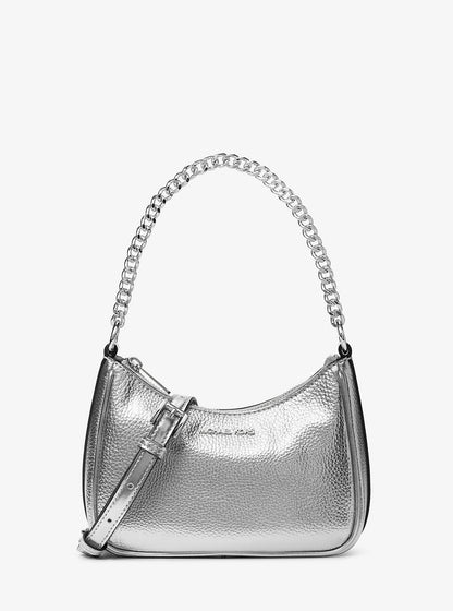 Jet Set Travel Small Metallic Convertible Crossbody Bag Silver Silver