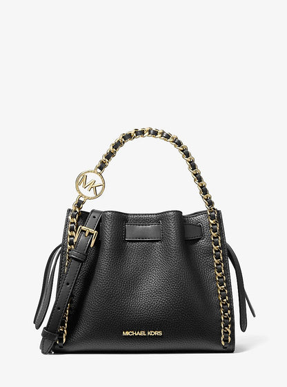 Mina Small Chain Crossbody Bag Black Black