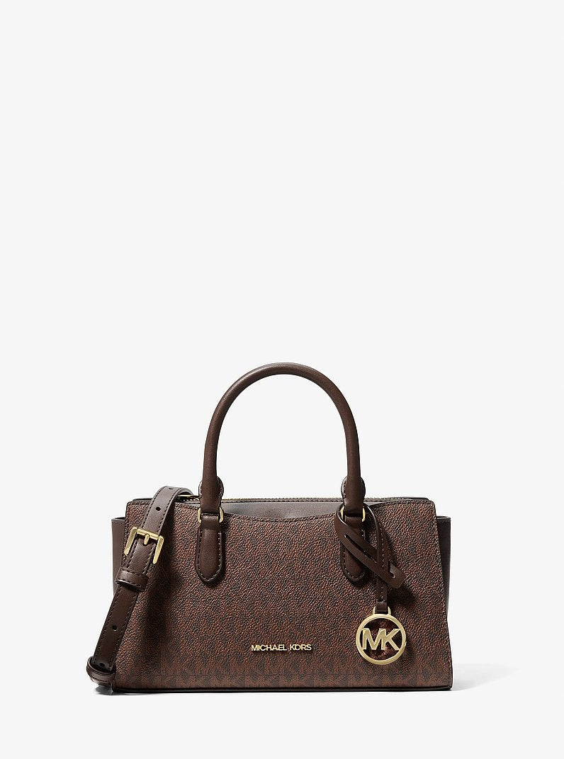 Arden Small Signature Logo Messenger Bag Nutmeg Nutmeg