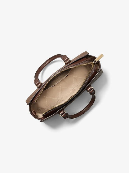 Arden Small Signature Logo Messenger Bag Nutmeg Nutmeg