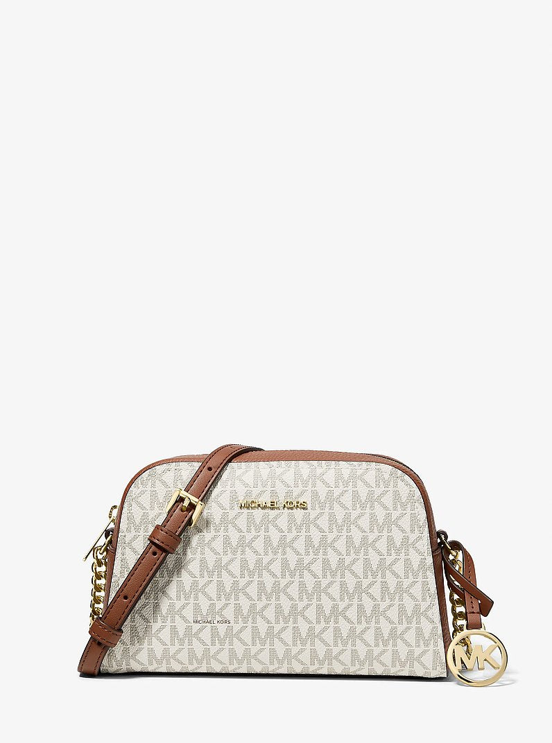 Ashton Extra-Small Signature Logo Camera Crossbody Bag Vanilla Vanilla