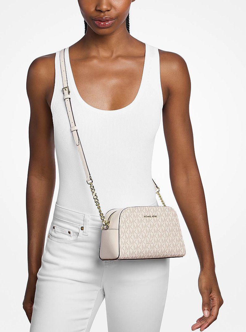 Ashton Extra-Small Signature Logo Camera Crossbody Bag Lt Crm Multi Lt Crm Multi