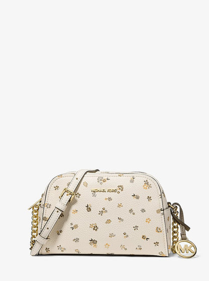 Ashton Extra-Small Floral Printed Camera Crossbody Bag Lt Cream Lt Cream