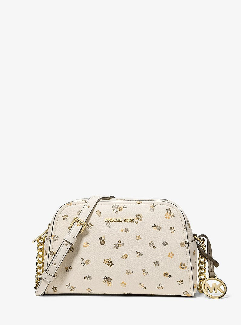 Ashton Extra-Small Floral Printed Camera Crossbody Bag Lt Cream Lt Cream