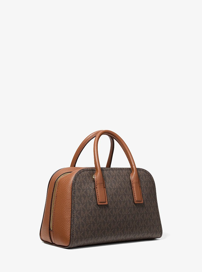 Ashton Small Signature Logo Messenger Bag Brown Brown