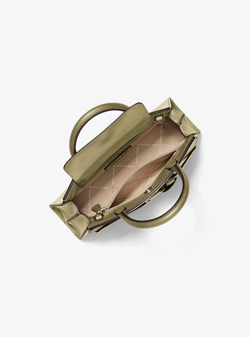 Greta Small Leather Convertible Crossbody Bag Oregano Oregano