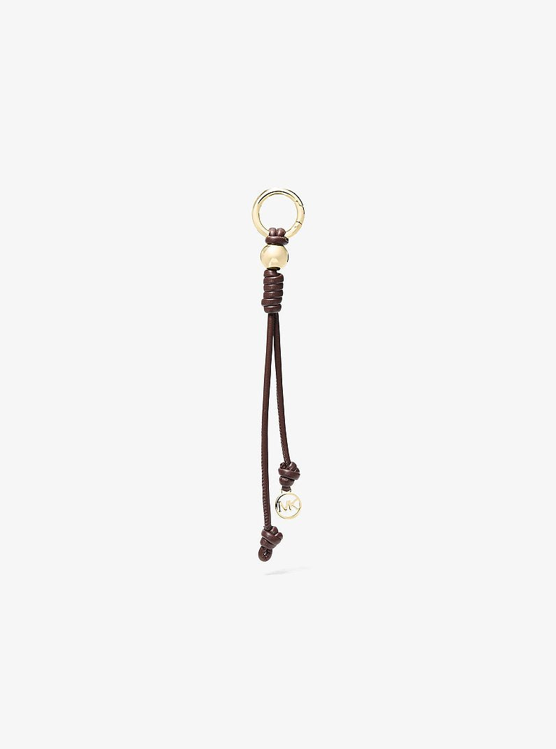 Gold-Tone Knot Bag Charm Nutmeg Nutmeg