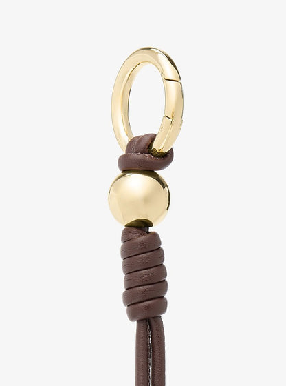 Gold-Tone Knot Bag Charm Nutmeg Nutmeg
