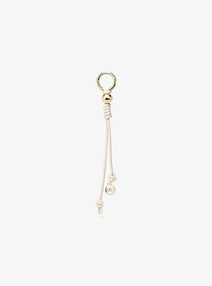 Gold-Tone Knot Bag Charm Lt Cream Lt Cream