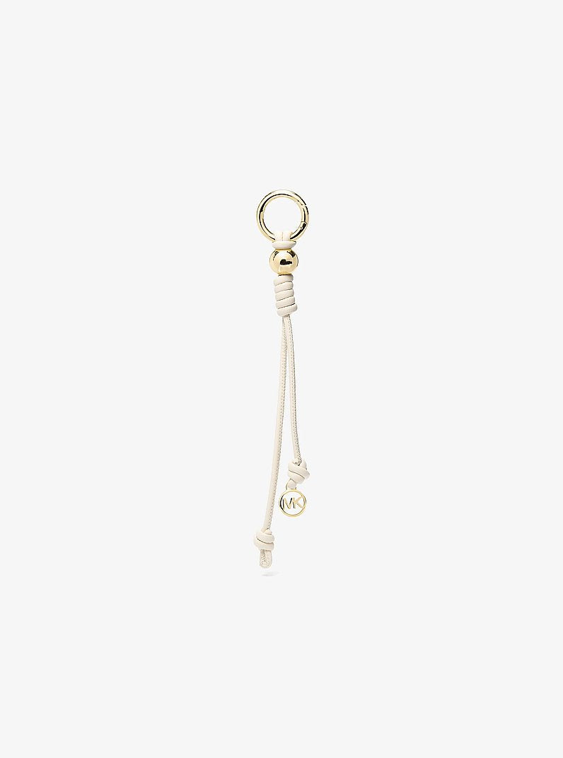 Gold-Tone Knot Bag Charm Lt Cream Lt Cream