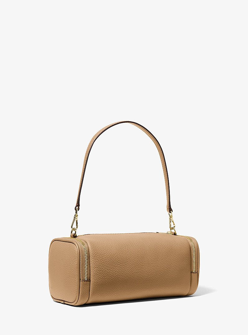 Jet Set Travel Small Pebbled Leather Convertible Crossbody Bag Camel Camel
