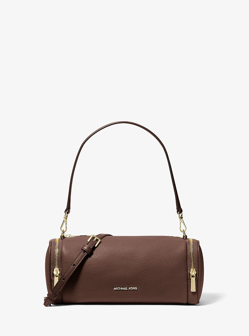 Jet Set Travel Small Pebbled Leather Convertible Crossbody Bag Nutmeg Nutmeg