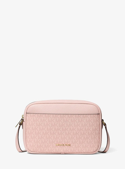 Jet Set Travel Large Signature Logo Camera Crossbody Bag Powder Blush Powder Blush