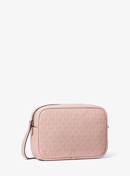 Jet Set Travel Large Signature Logo Camera Crossbody Bag Powder Blush Powder Blush