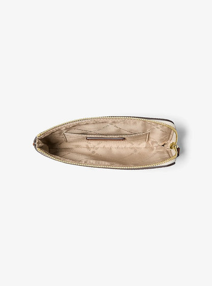 Jet Set Travel Small Signature Logo Wristlet Vanilla Vanilla