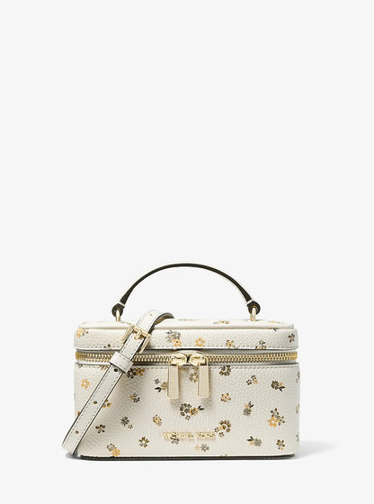 Vivi Small Floral Printed Vanity Crossbody Bag Lt Cream Lt Cream