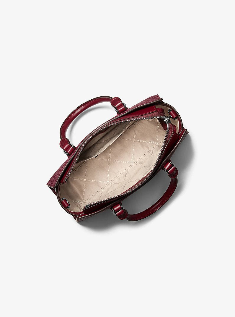 Arden Small Signature Logo Messenger Bag Maroon Maroon