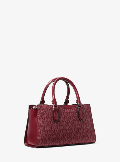 Arden Small Signature Logo Messenger Bag Maroon Maroon