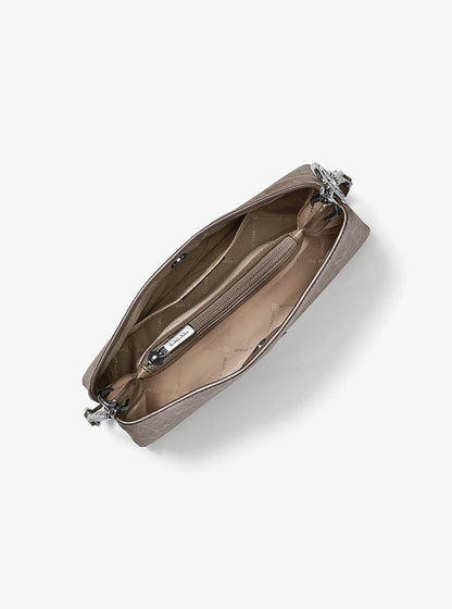Christina Small Signature Logo Crossbody Bag Mushroom Mushroom