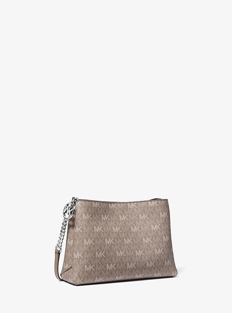Christina Small Signature Logo Crossbody Bag Mushroom Mushroom